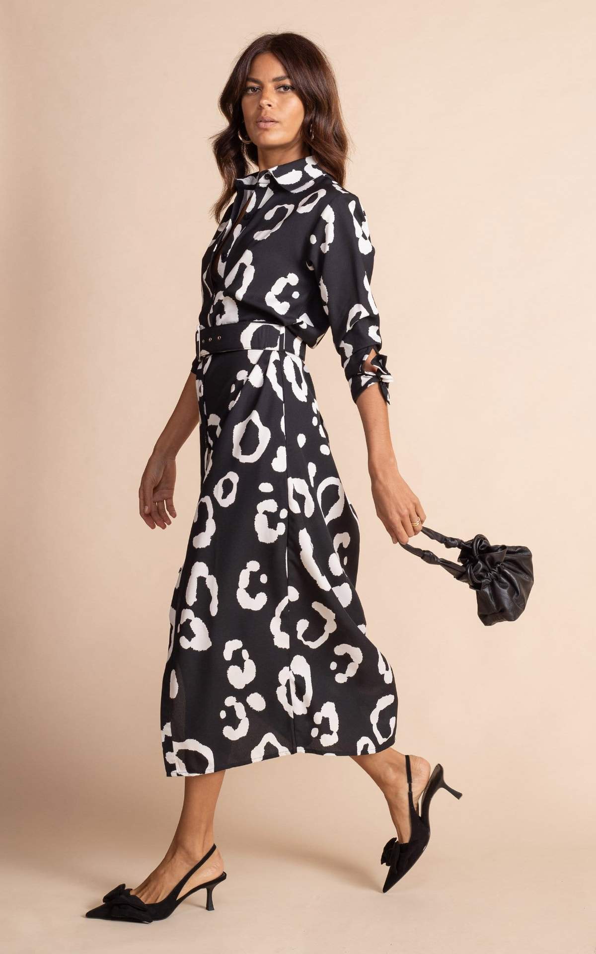 Dancing Leopard Monochrome Dress 