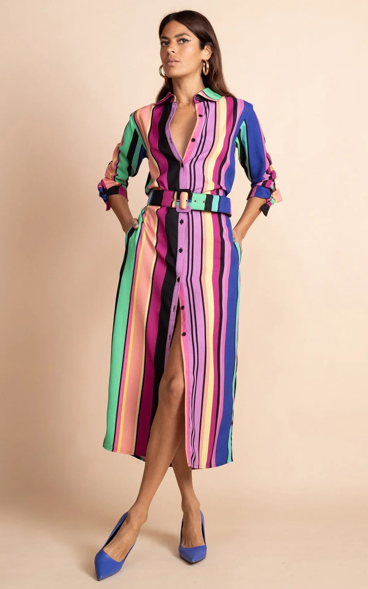 Alva Dress | Stripe (Multi)
