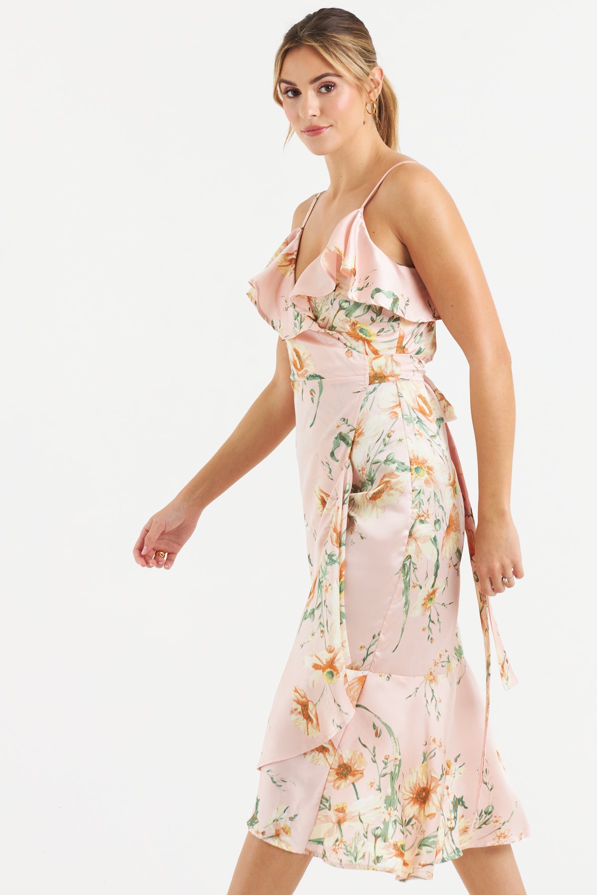 Lewie Wrap Dress (Pink)