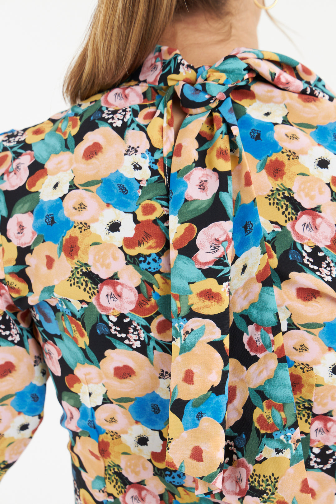 Moscow Floral Blouse (Black)