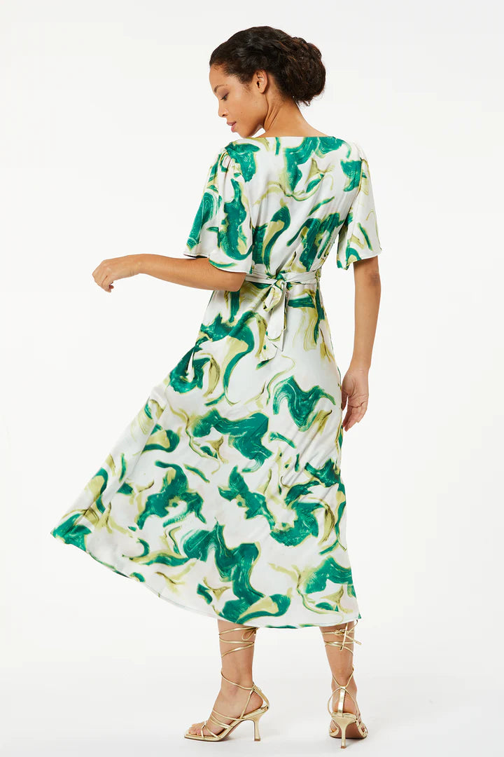 Mimi Cowl Neck Maxi Dress (Green)