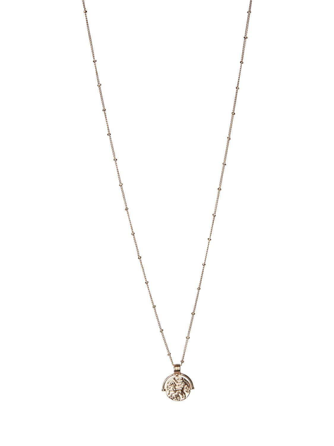 Gold alfia necklace