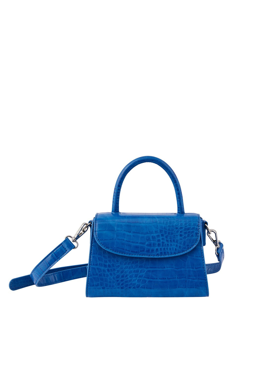 Anitta Croc Crossbody bag (Blue Aster)