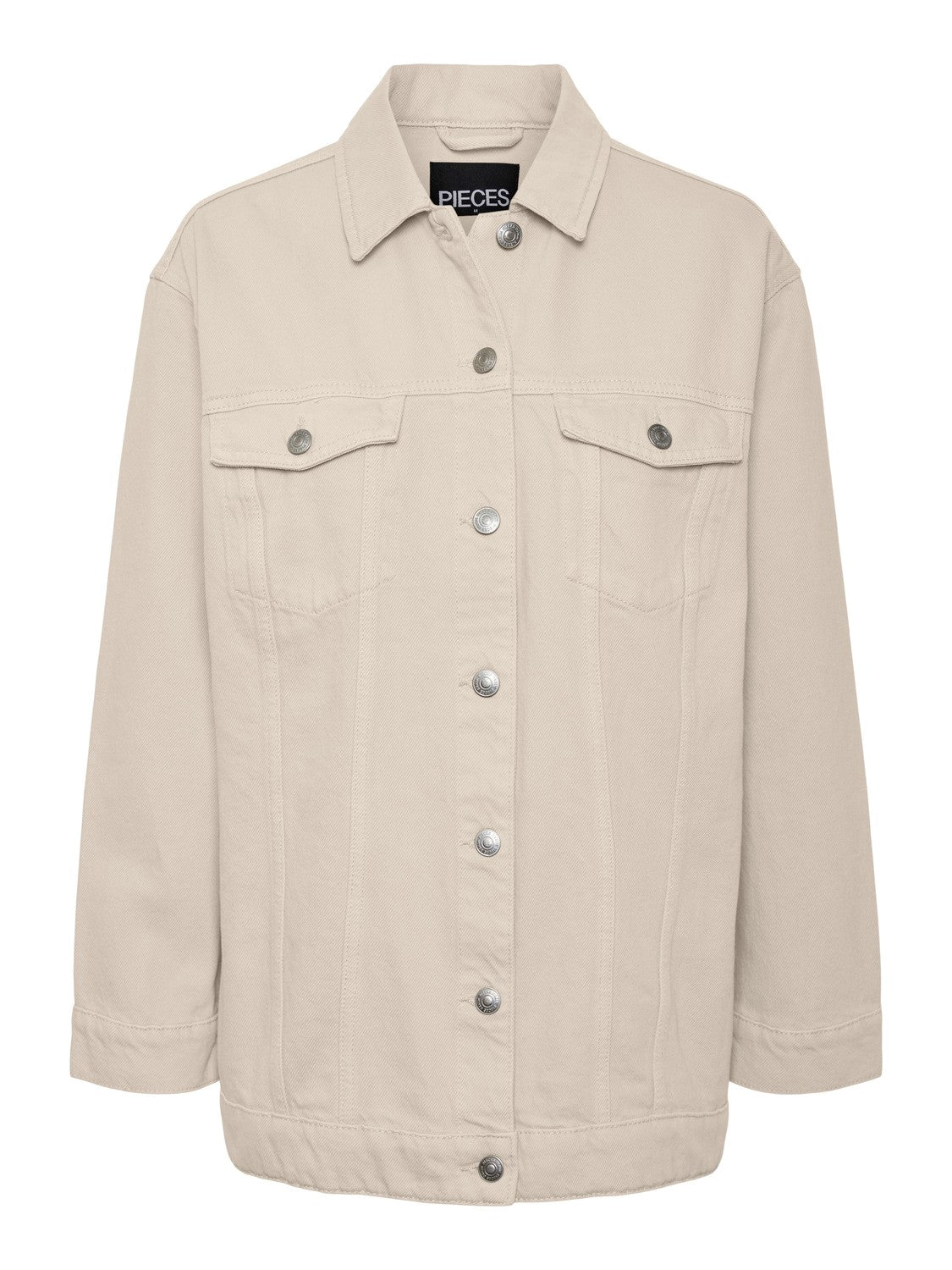 Tika Oversized Denim Jacket (Whitecap Grey)