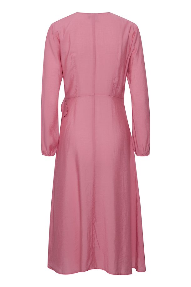 AVA BELTED WRAP DRESS (PINK)