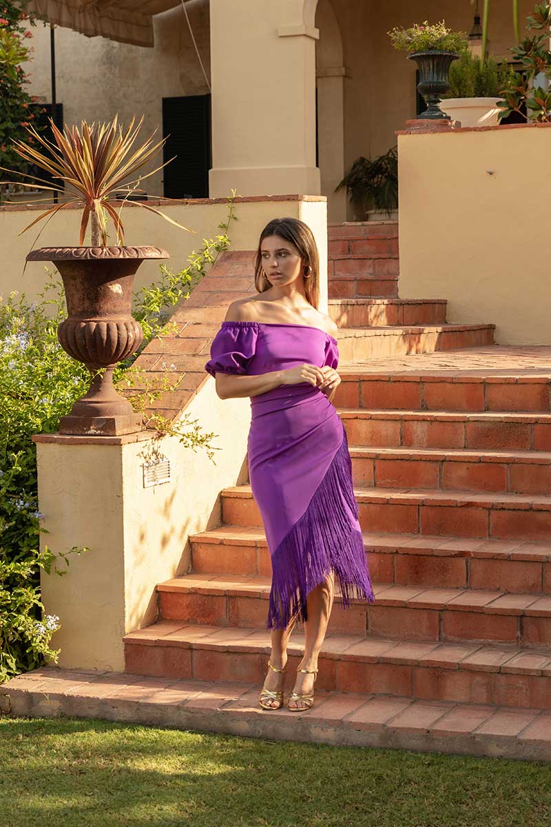 Carmen Dress (Purple)
