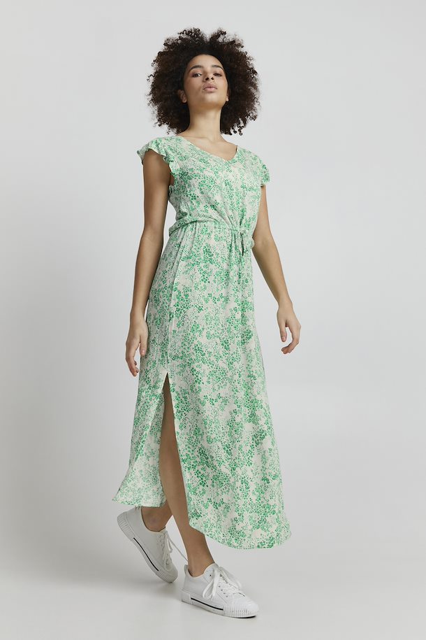 Nicola V-Neck Dress (Green)
