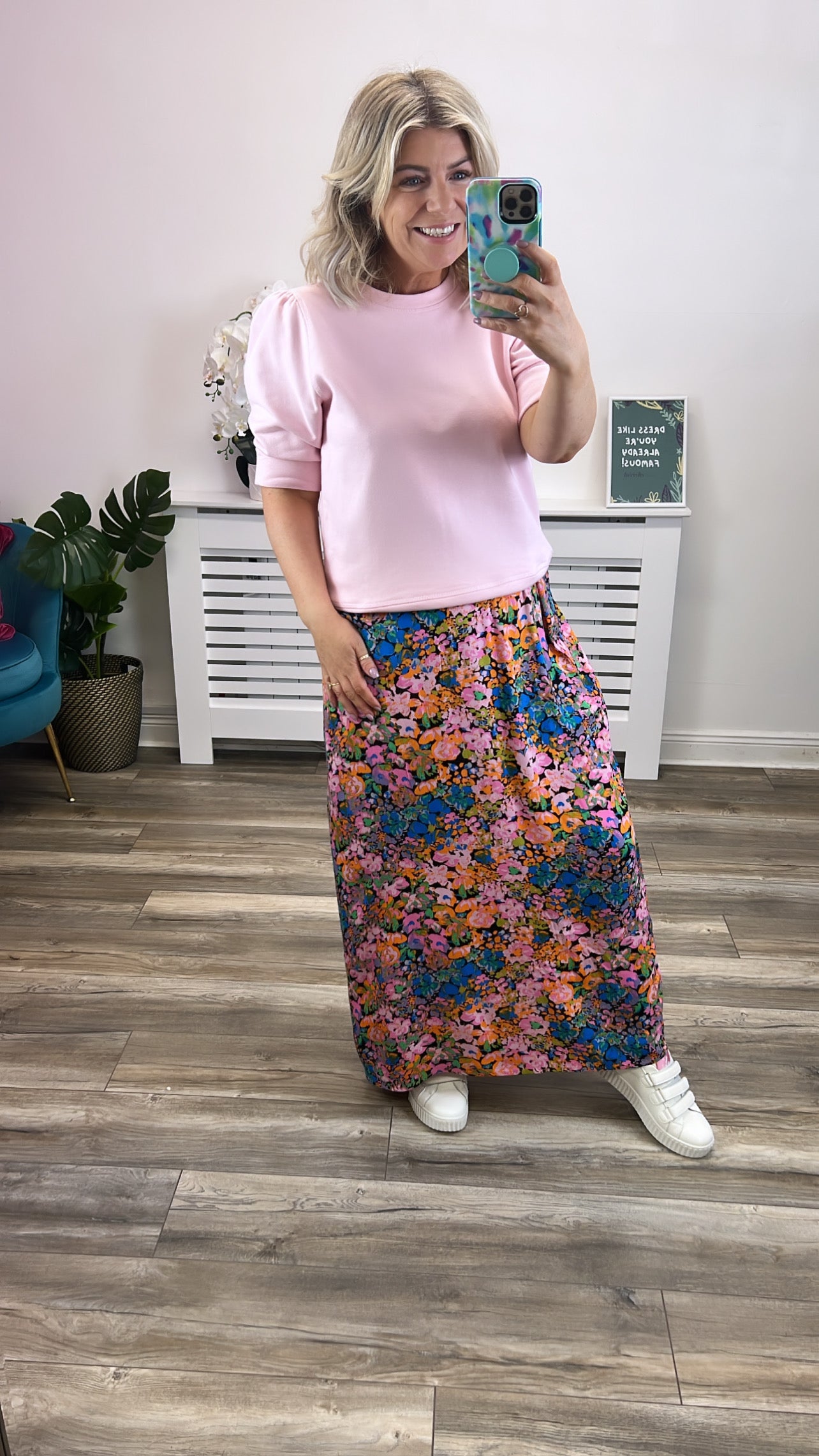 Melaney Midi Skirt (Multi)