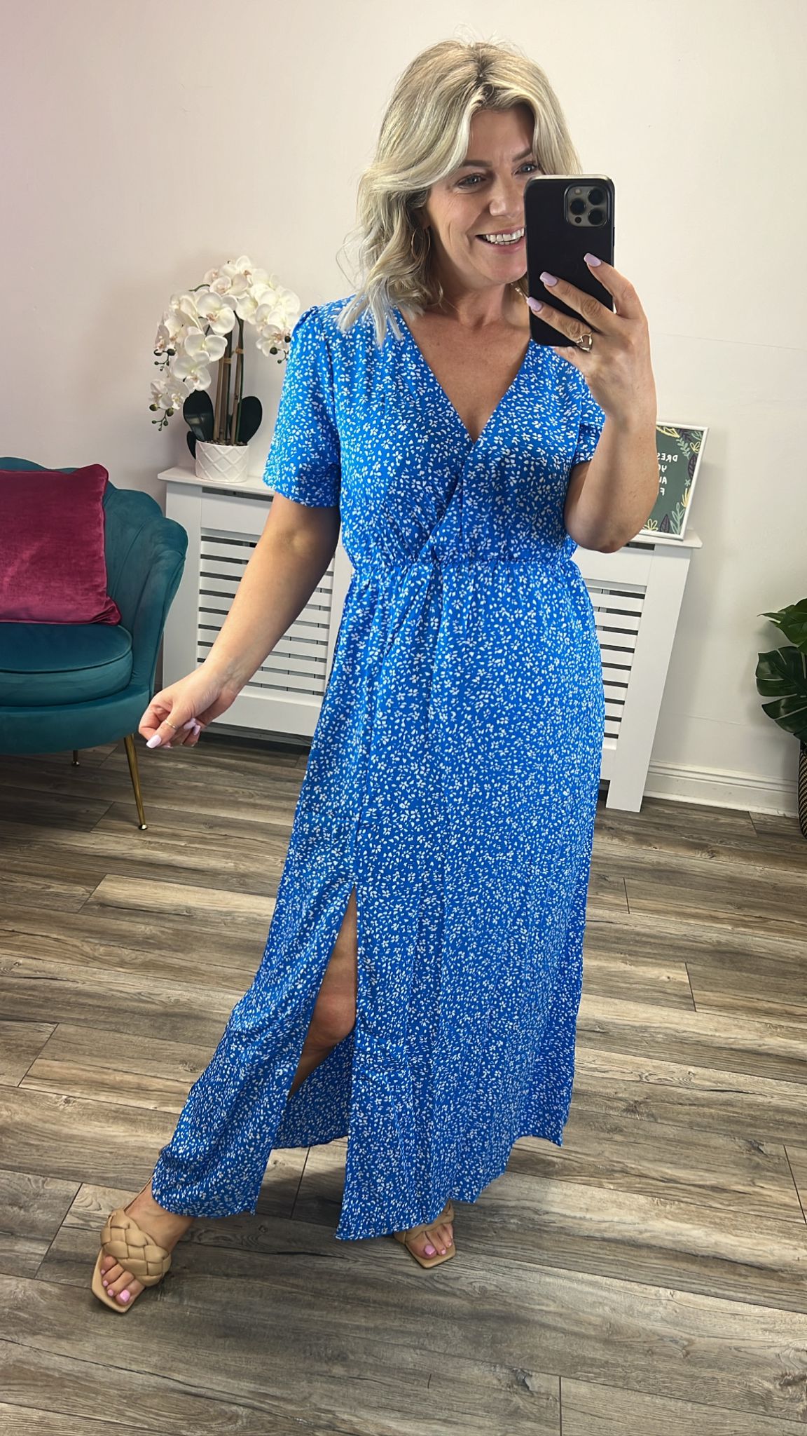 Megan Dress (Blue)