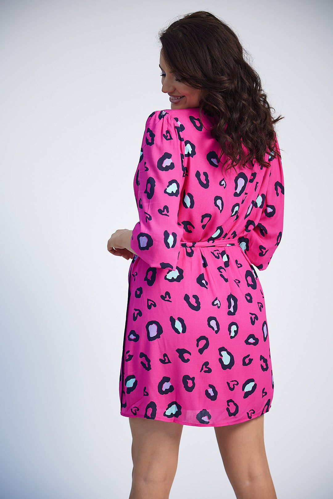 Derval Tunic Dress (Pink Print)