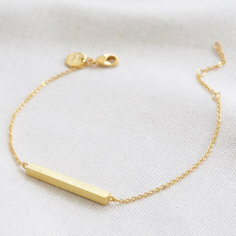 Horizontal Bar Bracelet (Gold)