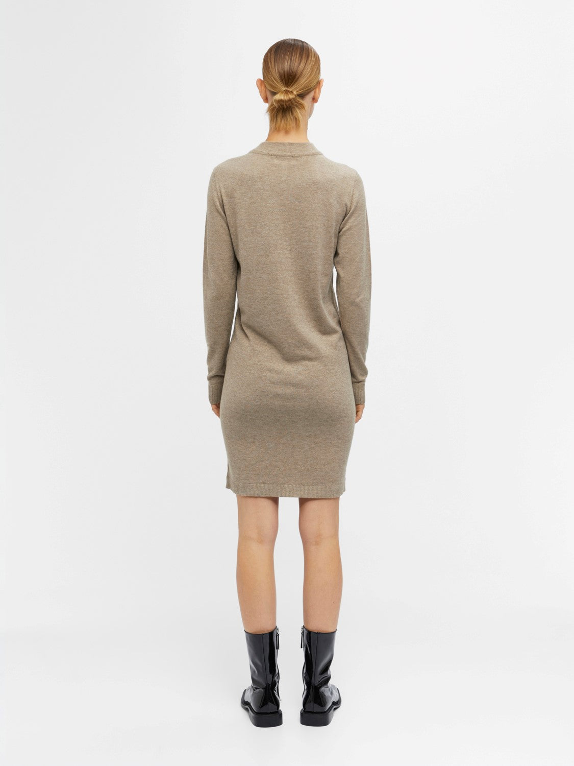 Thess Knitted Dress (Fossil Melange)