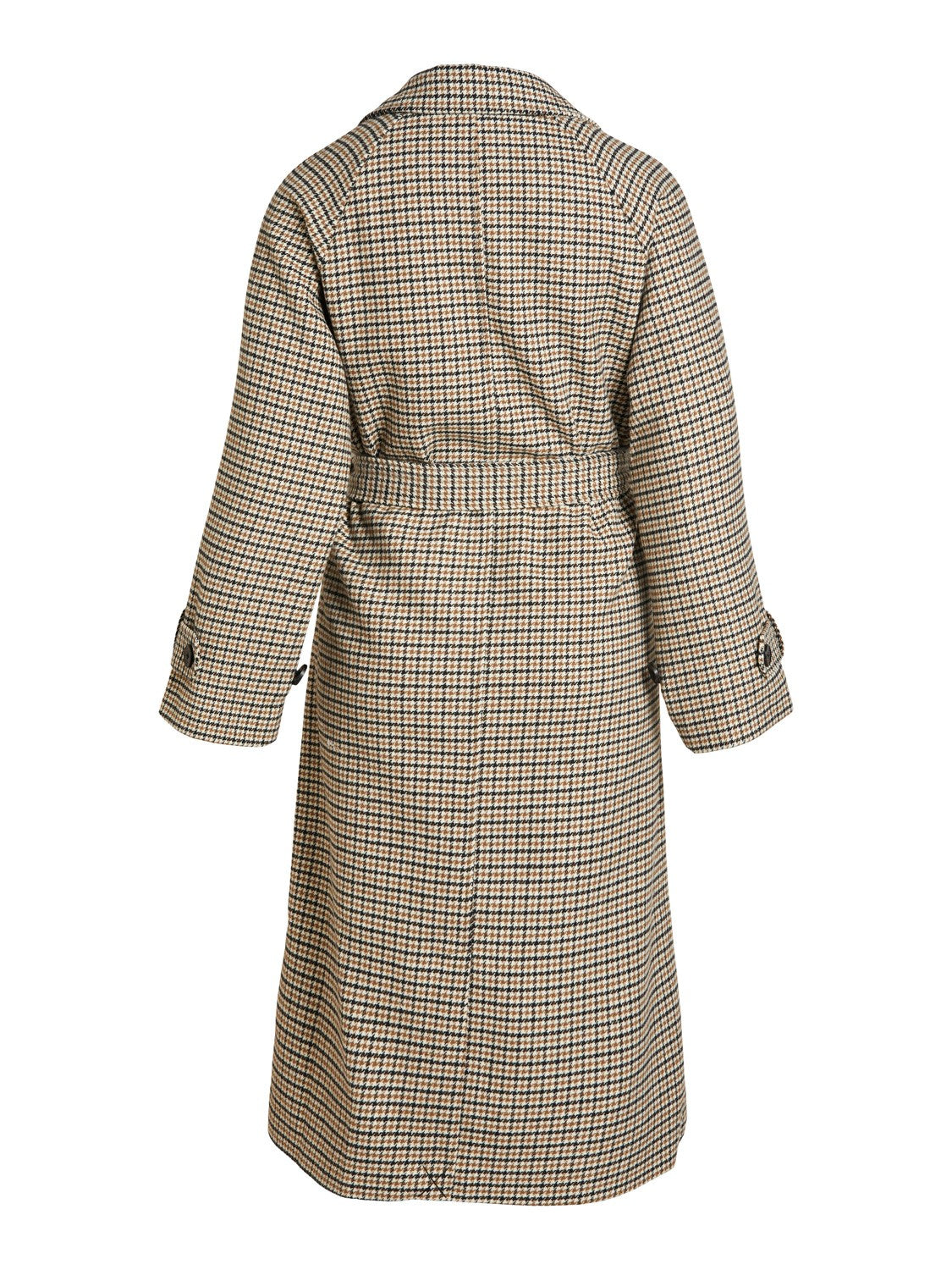 Keily Checkered Coat (Sepia)