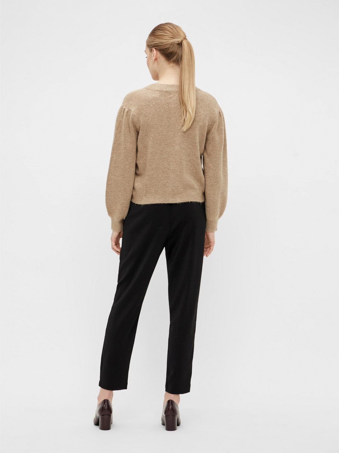 Everly Short Cardigan (Incense/Melange)