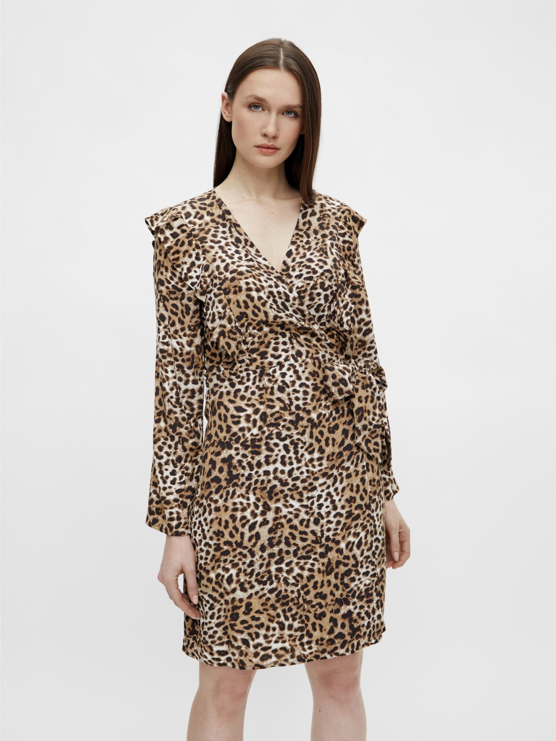 Elke Leopard Wrap Dress