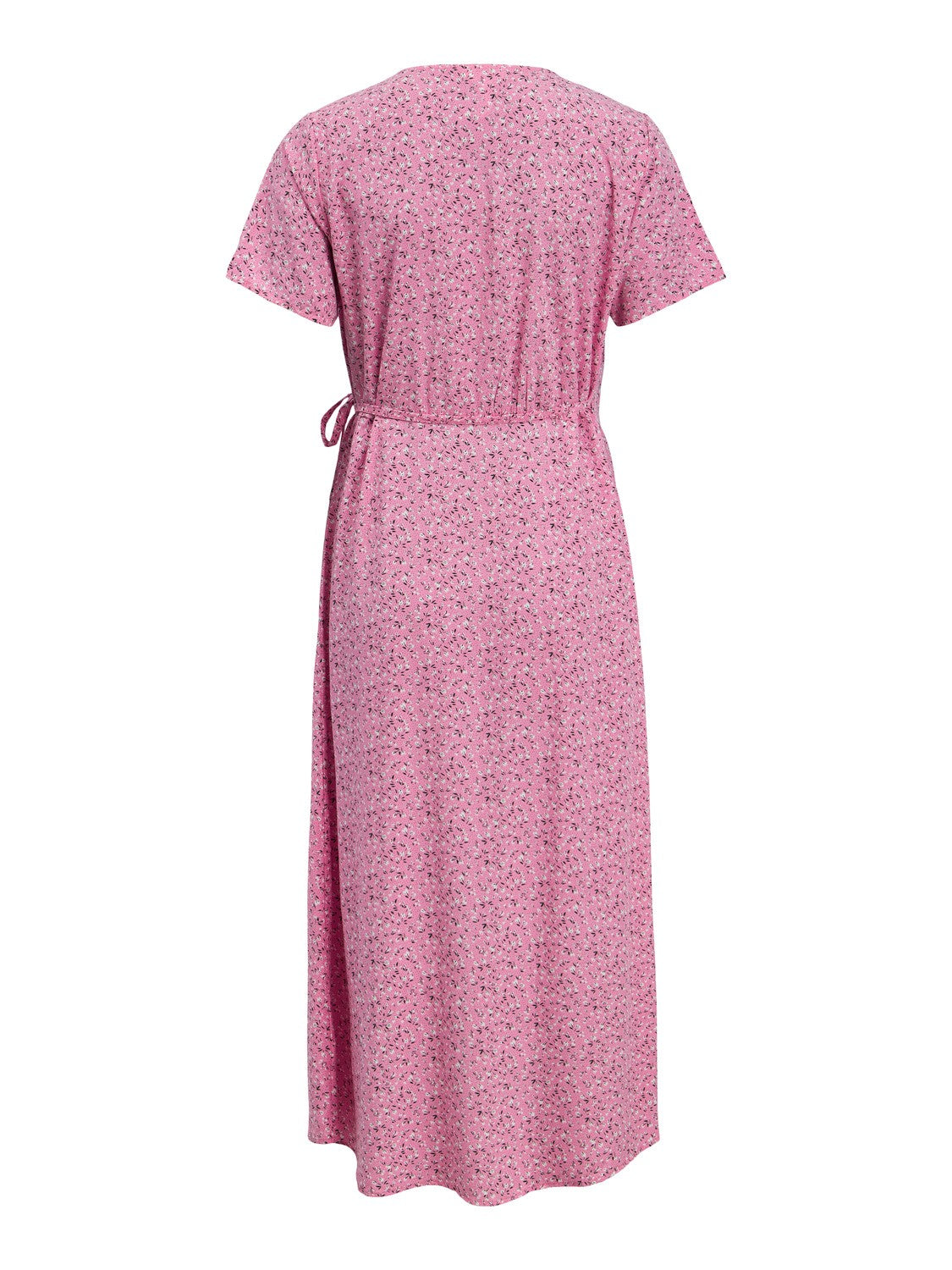 Jema Long Wrap Dress (Pink)
