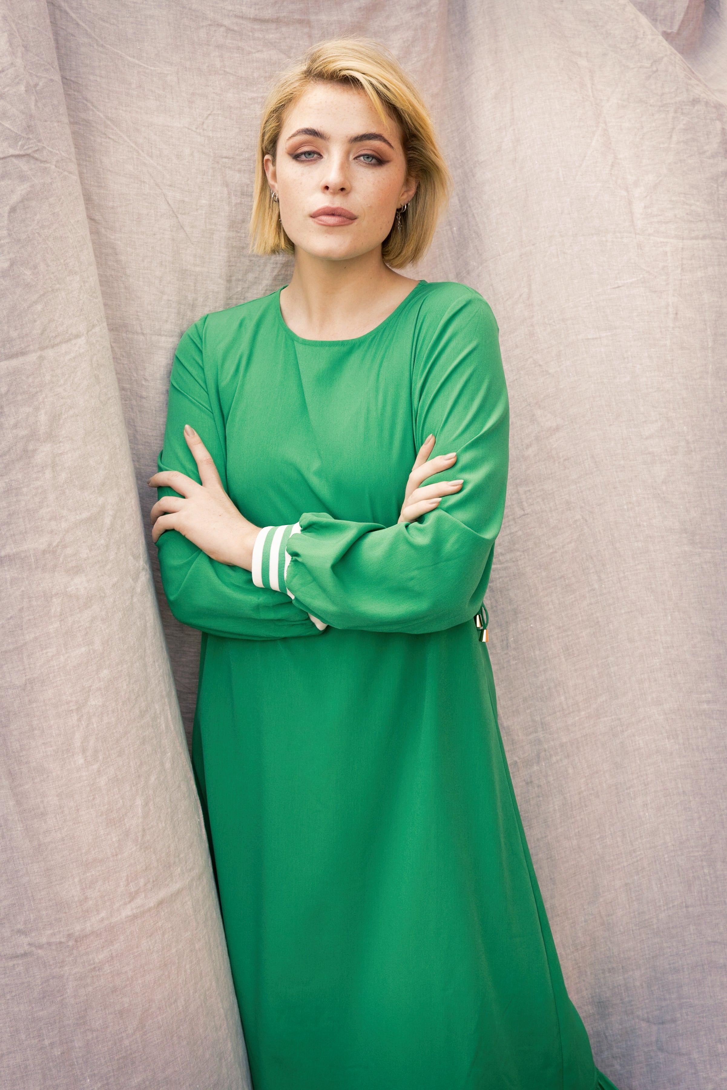 OH MOLLY Green Midi Dress 