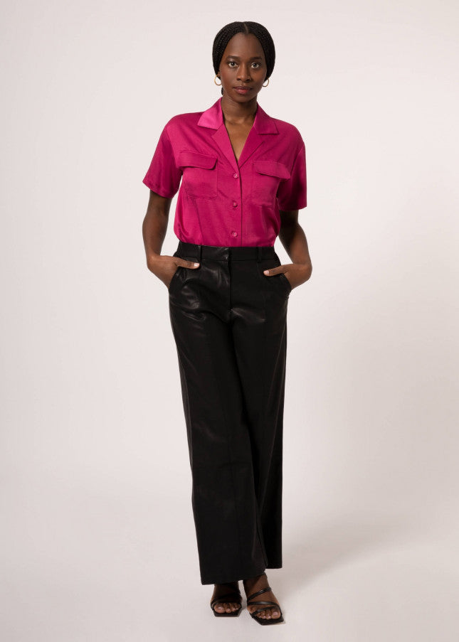 Poliana Faux Leather Trousers
