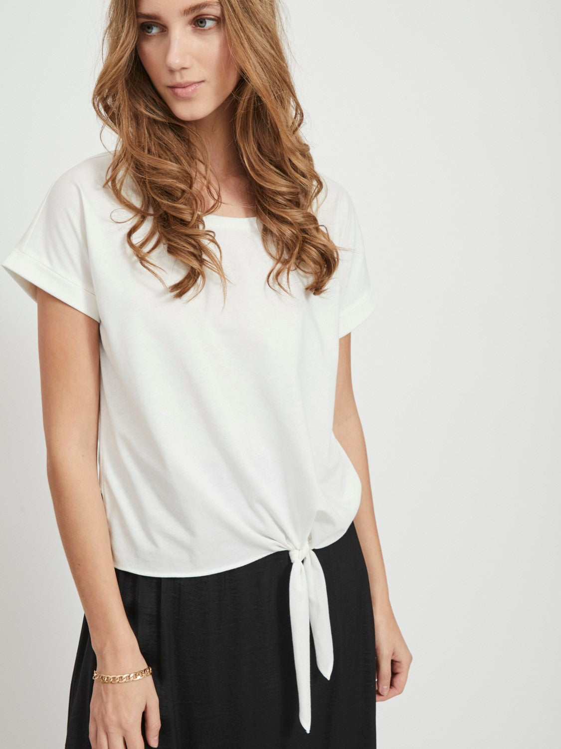 Simone Knot T-Shirt (White)