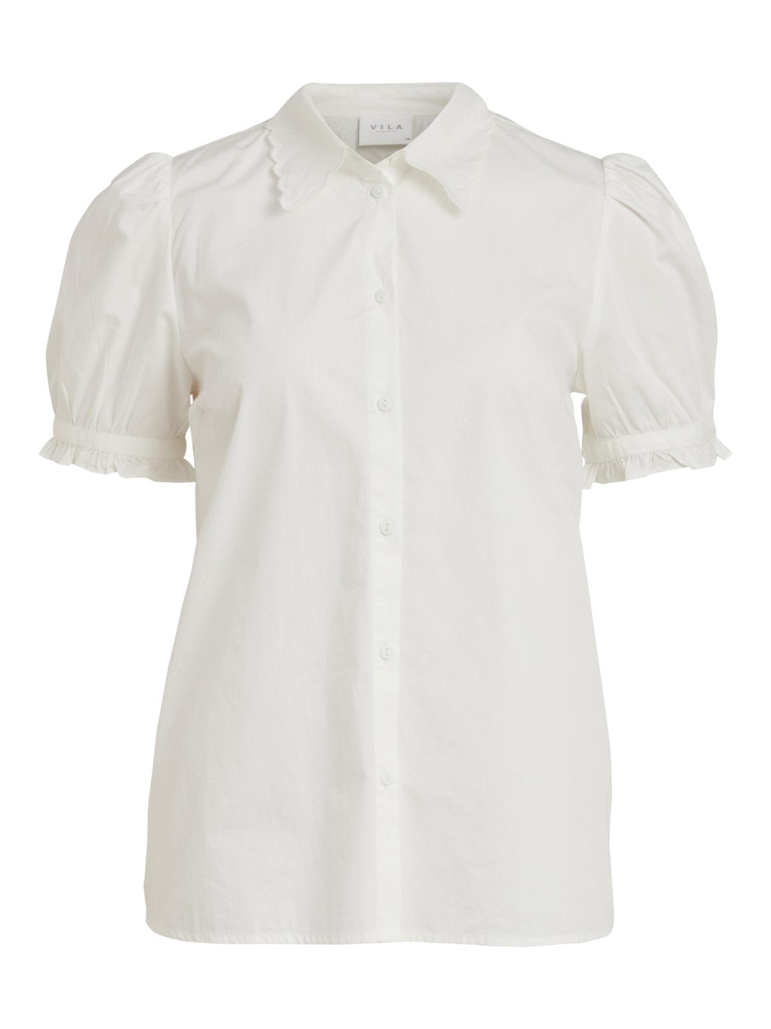 White Puff Sleeve Shirt 