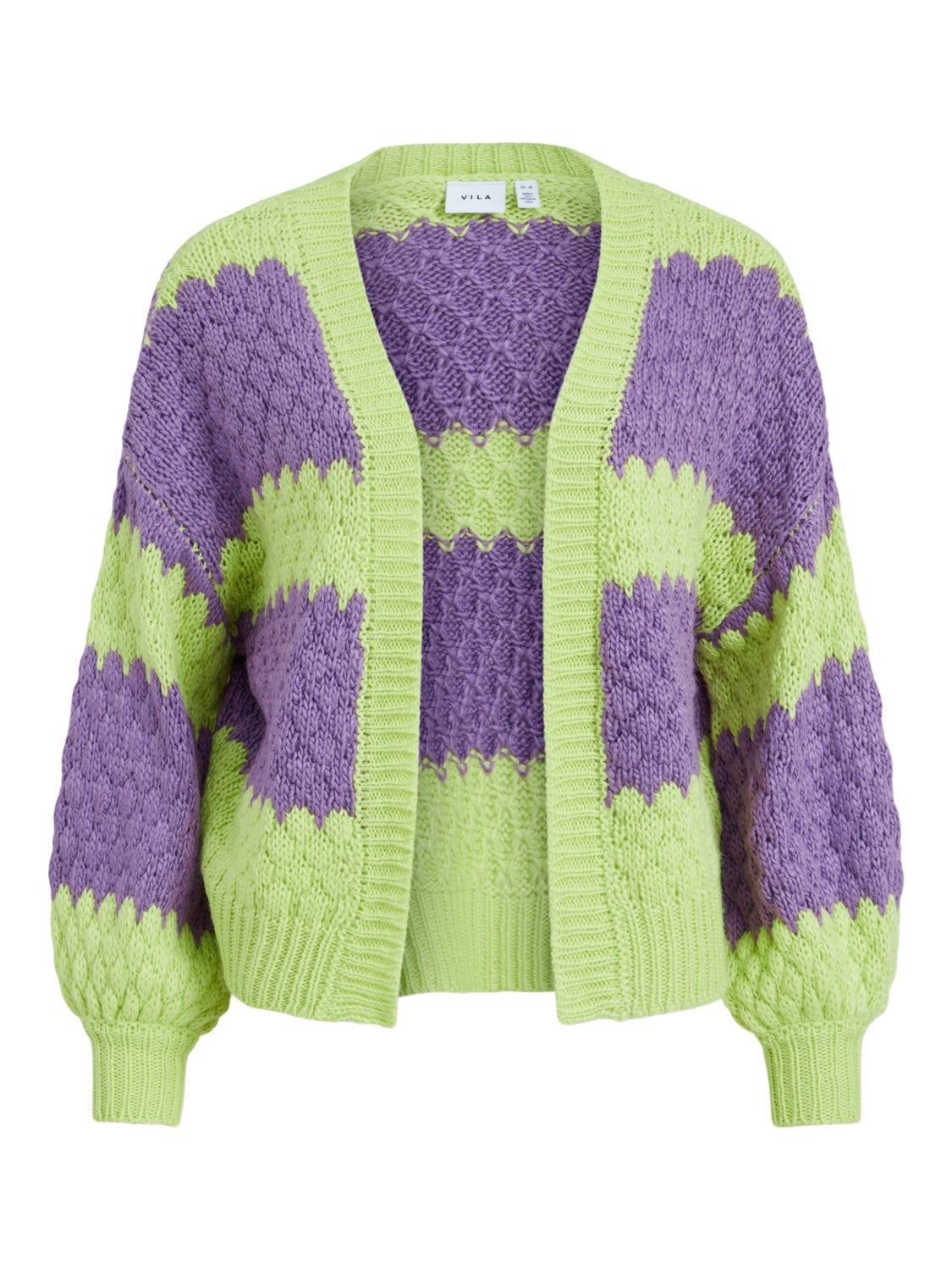 Axia Cardigan (Amehyst & Lime)