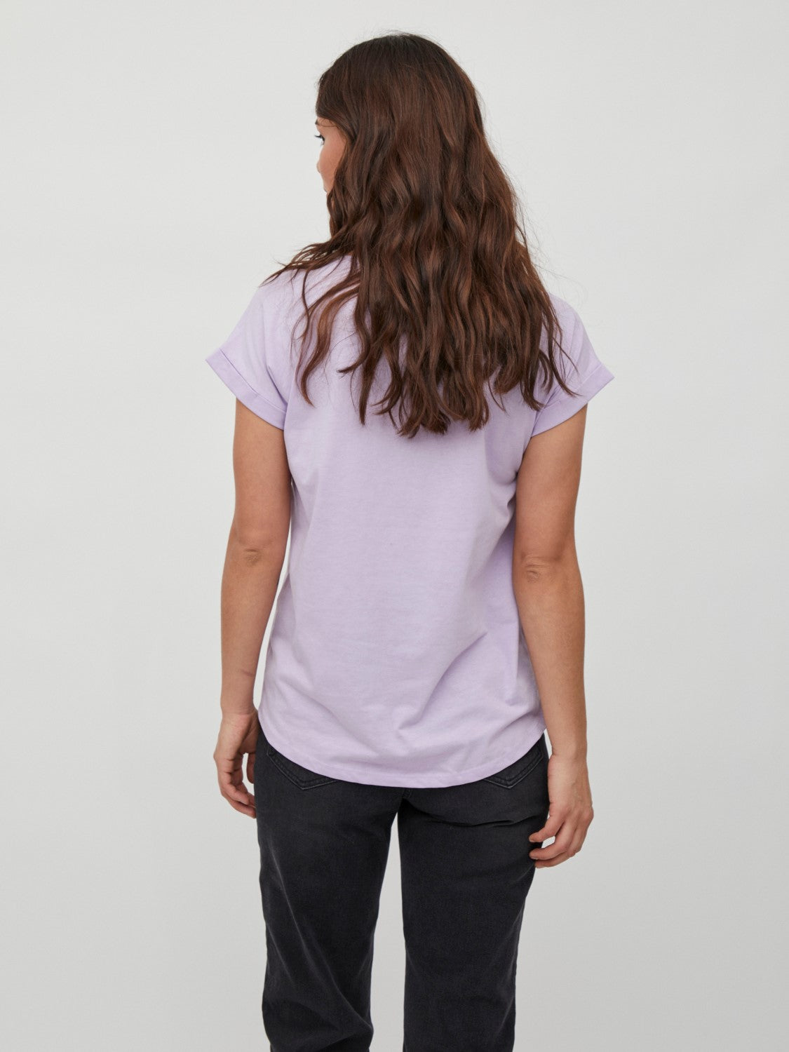 Samantha O-Neck Basic T-Shirt (Lilac)