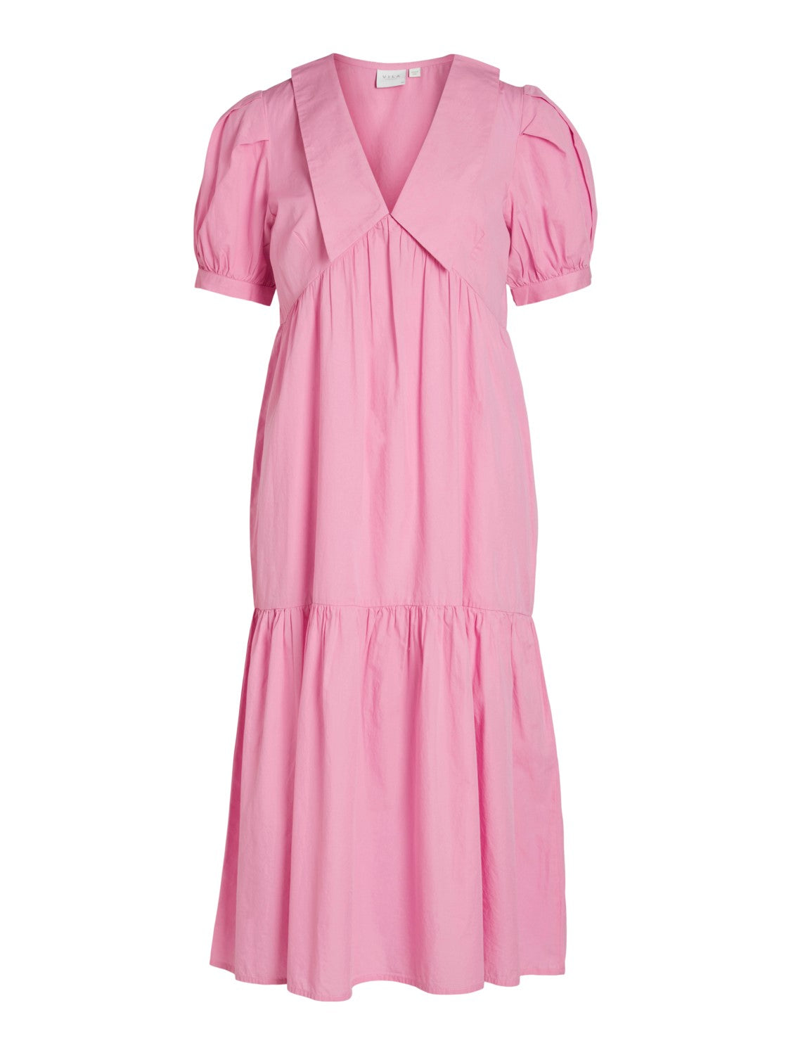 Tylla Short Sleeve Midi Dress (Pink)