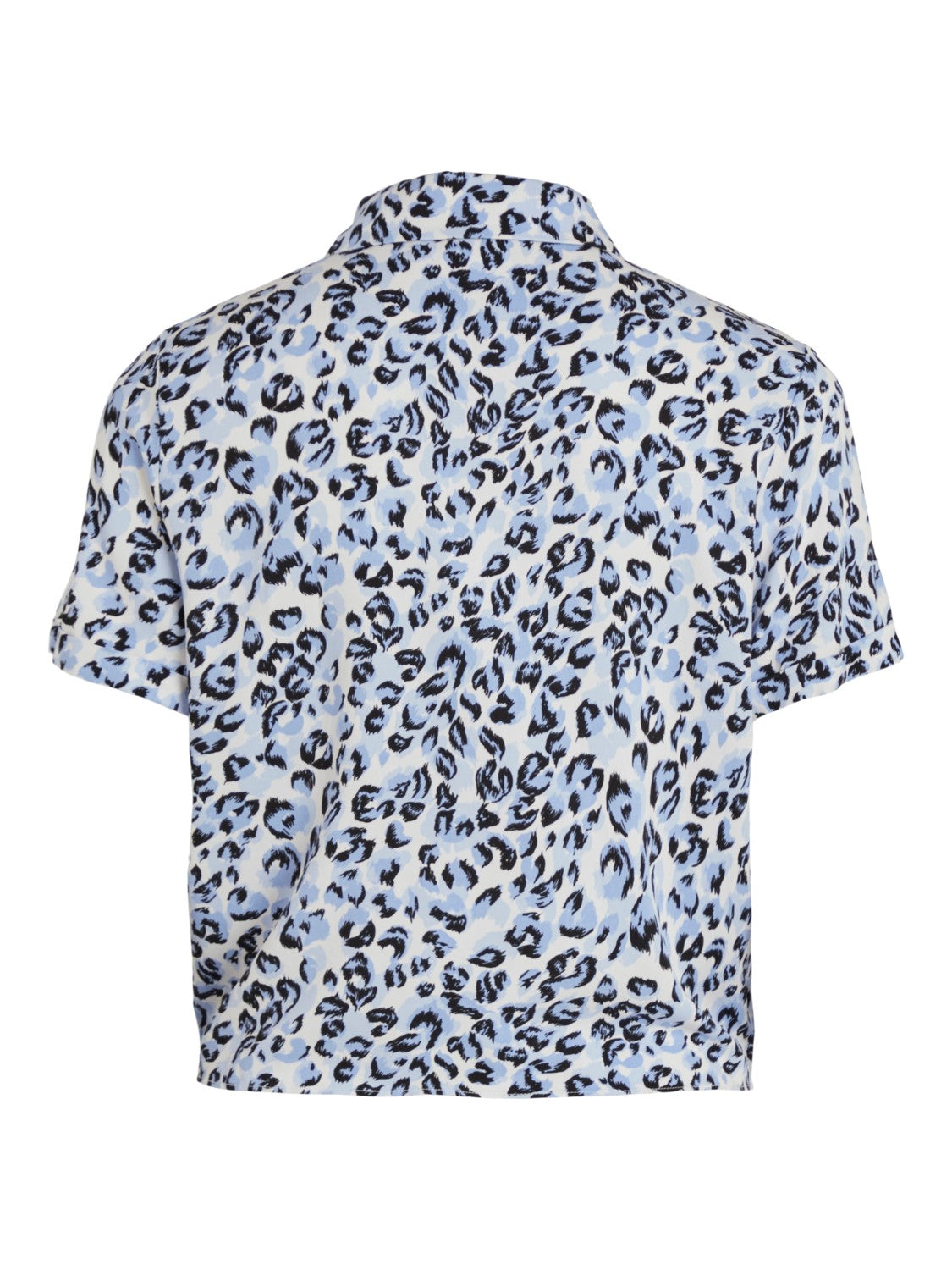 Vimoras Tie Waist Shirt (Blue Leopard)