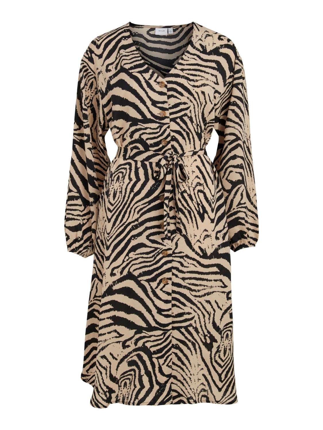 zebra print midi dress 
