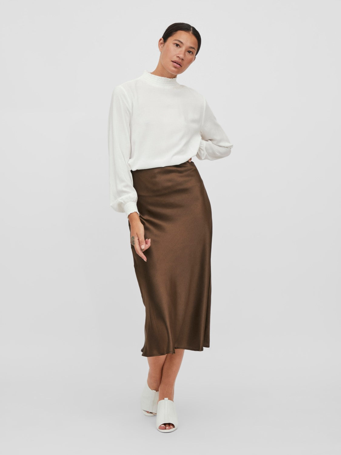 Chadya High Waisted Skirt (Demitasse)
