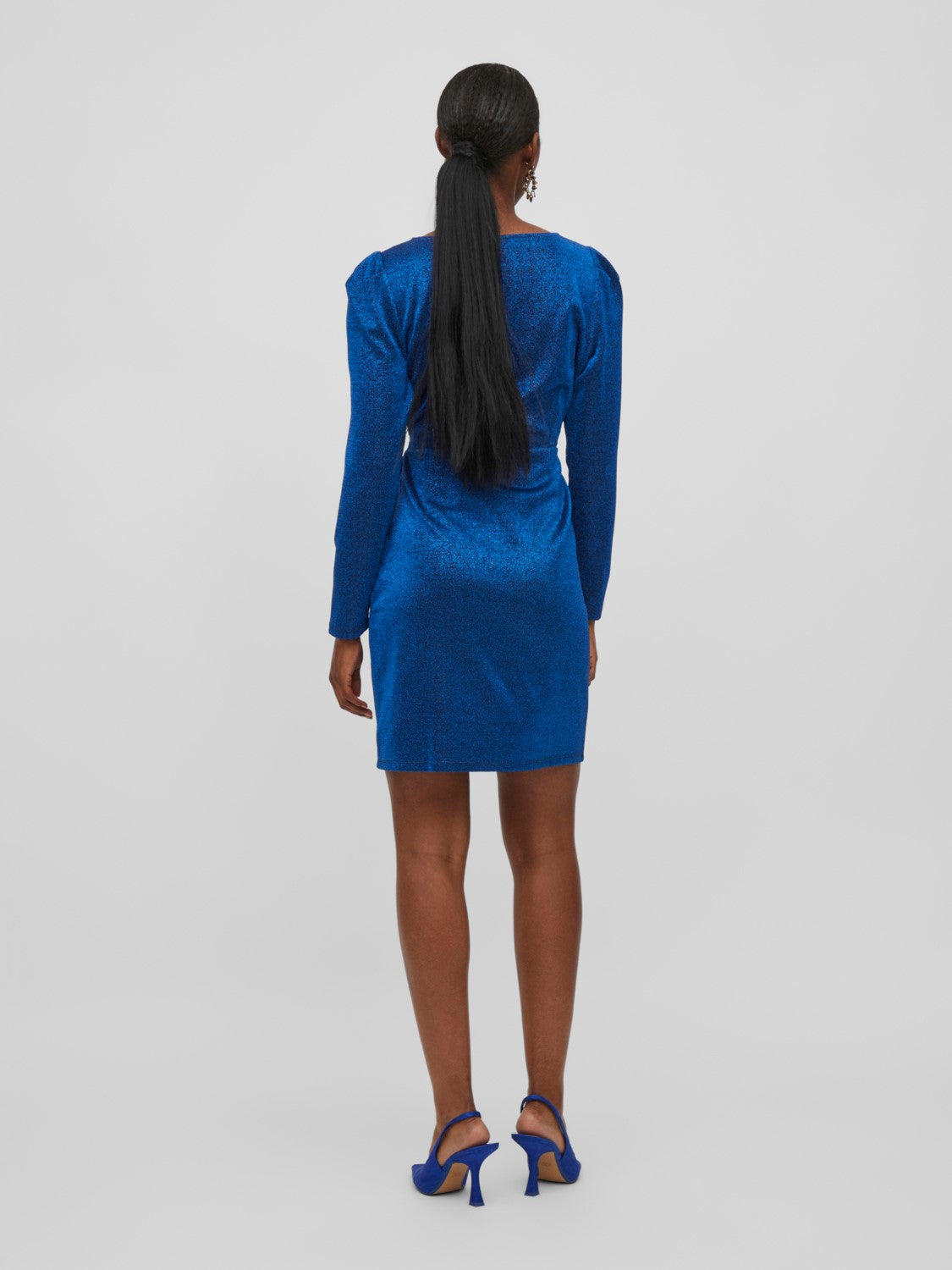 Ileo V-Neck Wrap Dress (Mazarine Blue)