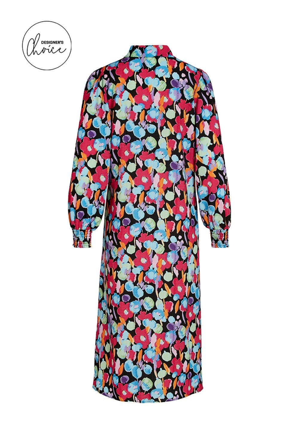 Cludia Shirt Dress (Black MULTI)